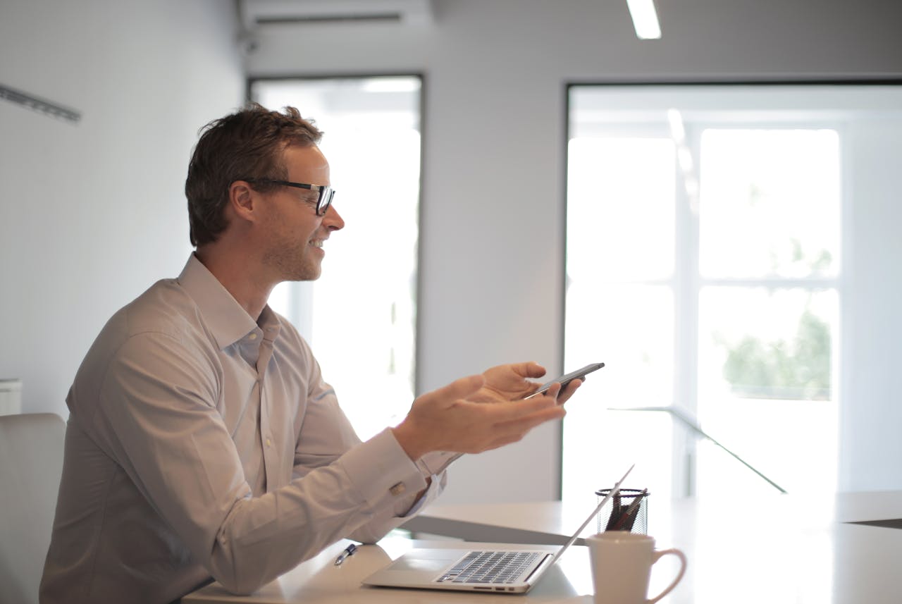 Businessman with Phone