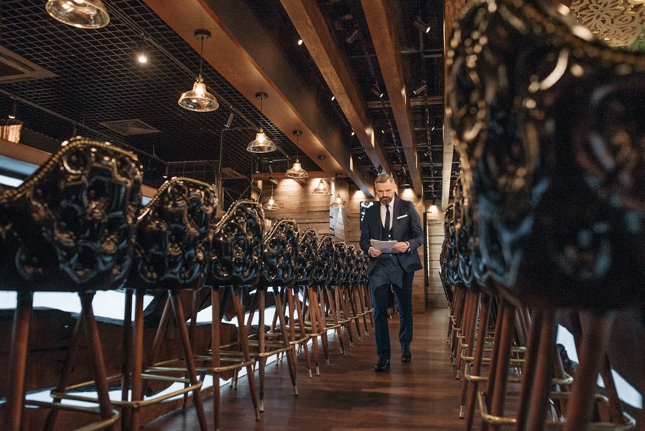 Man in Restaurant