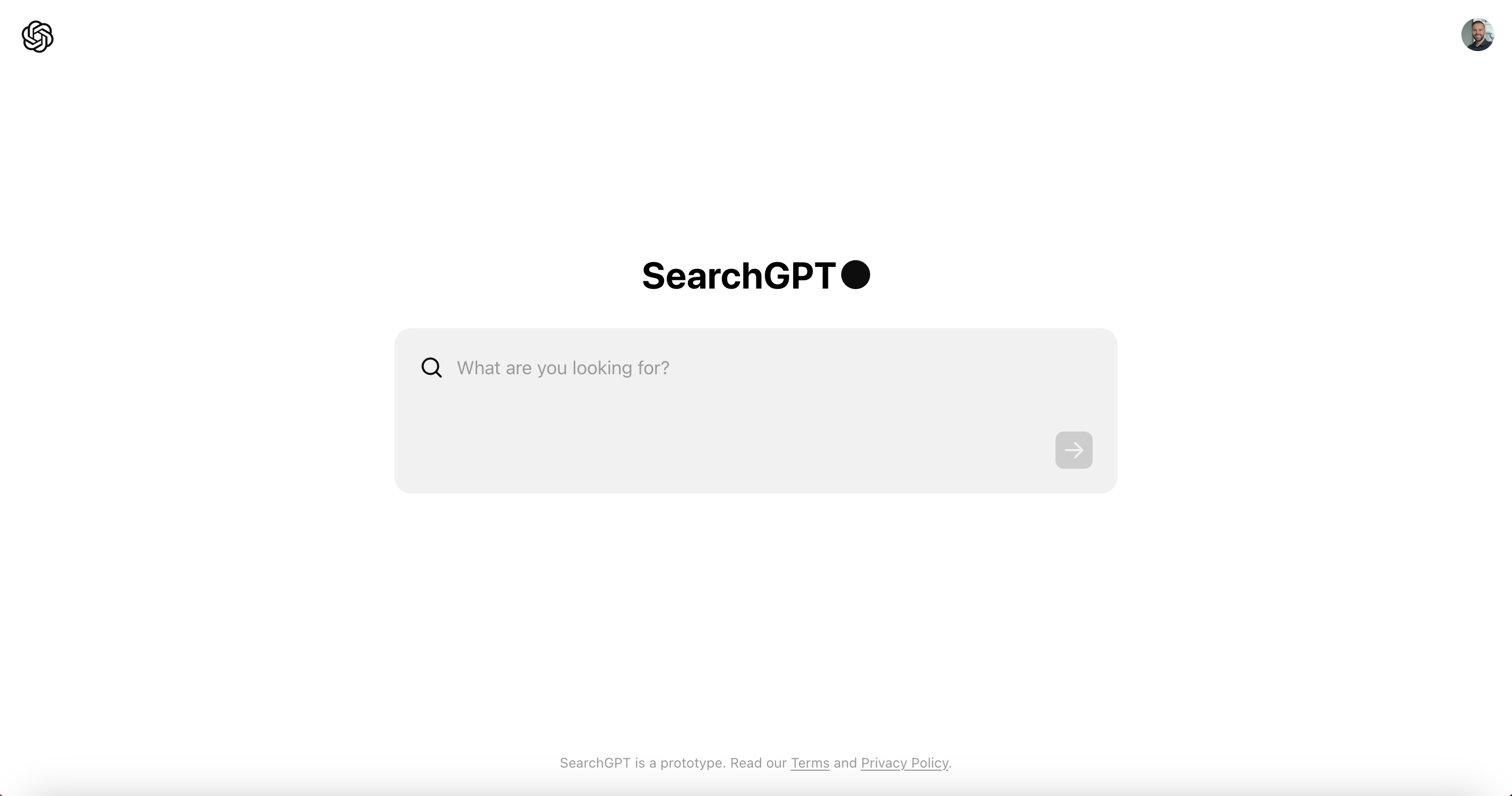 SearchGPT Prototype