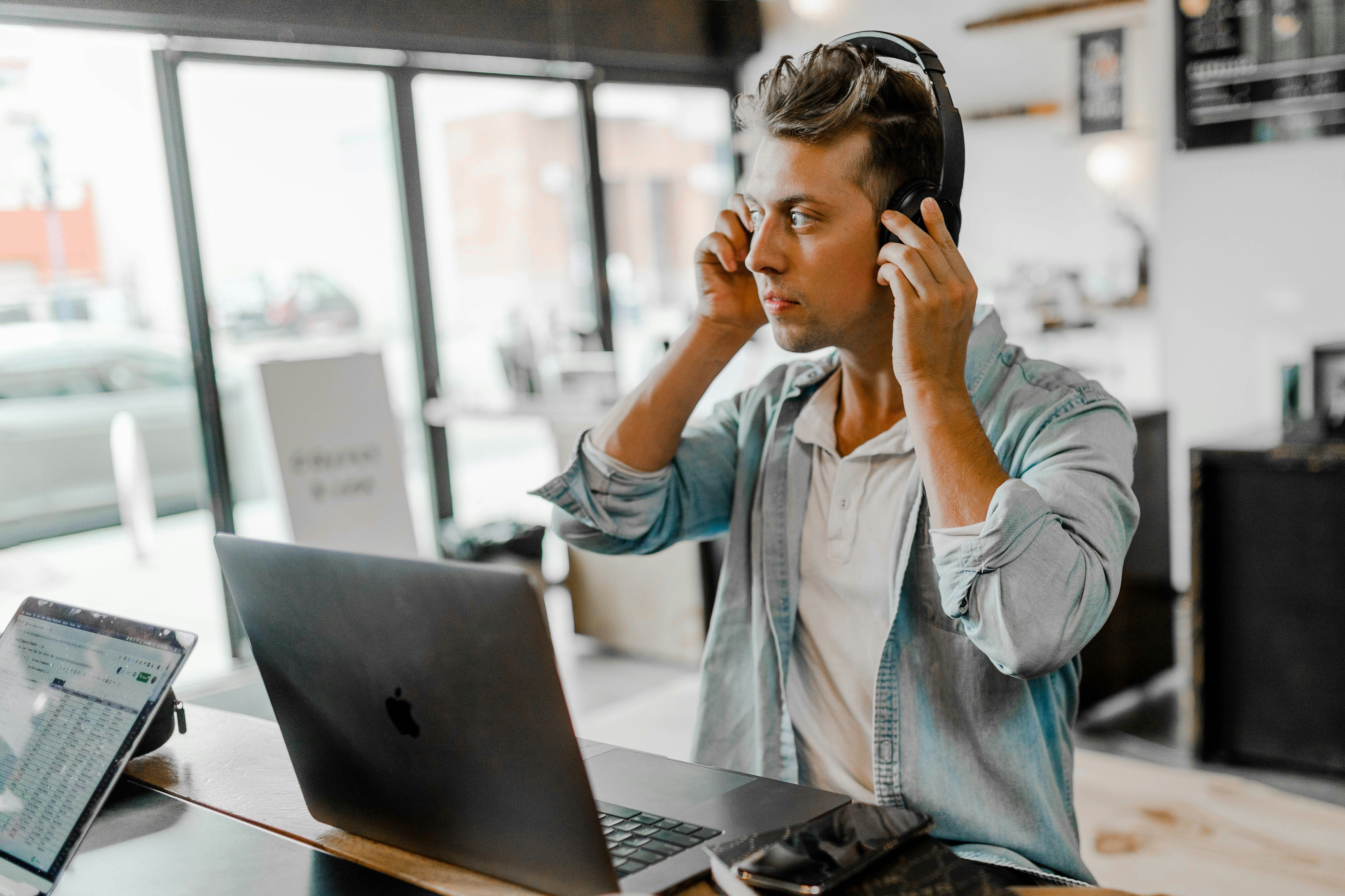 Man with Headphones