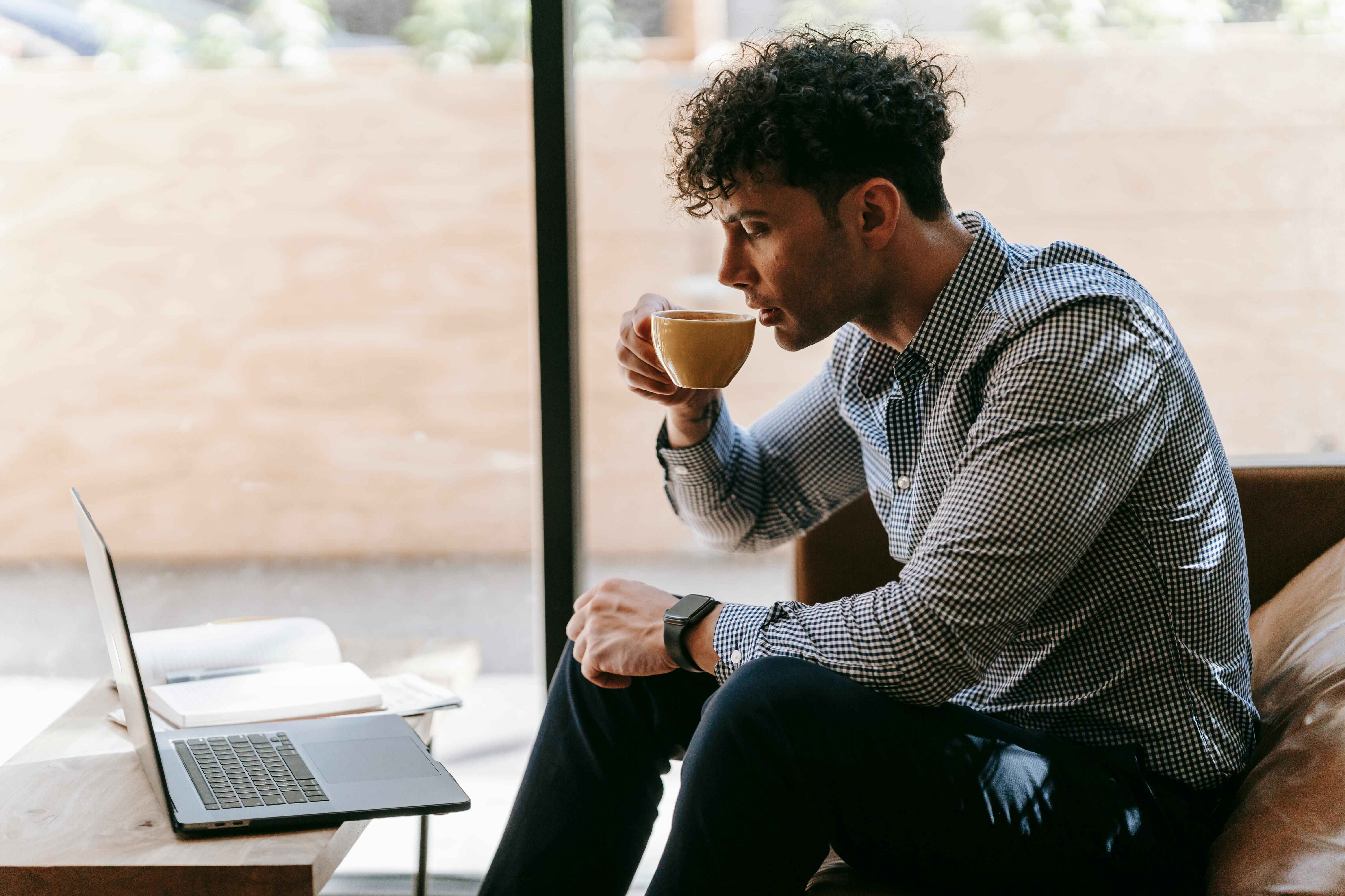 Man on Computer